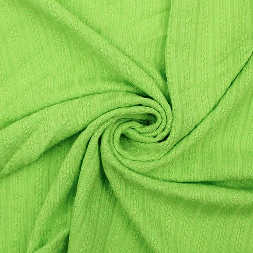 Green Apple Neon Scuba Crepe Techno Knit Fabric