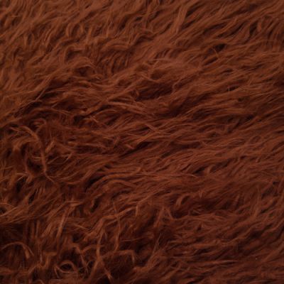 Red Brown Mongolian Sheep Wool 2-3 Inches Long Pile Faux Fur Fabric by the  Yard