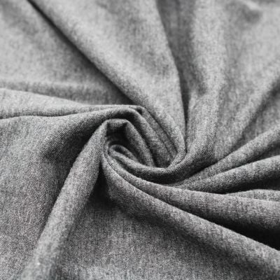 Charcoal 2 Tone Cotton Modal Fabric by the Yard
