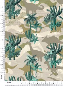 Dinosaur in the sand storm Design 100% Cotton Quilting Fabric by the Yard