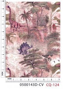 Timeless Dinosaurs Design 100% Cotton Quilting Fabric by the Yard