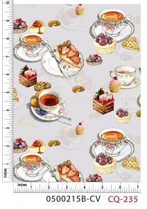 Fruit Tart and Cake Design 100% Cotton Quilting Fabric by the Yard