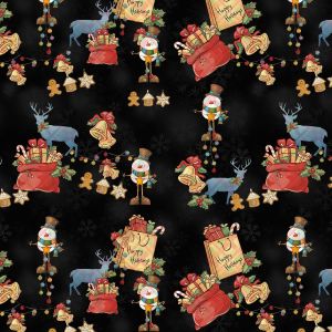 Presents and Treats Printed on 100% Cotton Quilting Fabric by the Yard