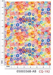 Colorful Polka Dots Design 100% Cotton Quilting Fabric by the Yard