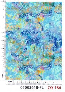 Colorful Foliage Design 100% Cotton Quilting Fabric by the Yard