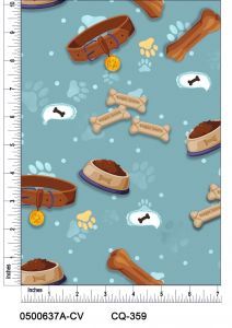 Puppy Chow Design 100% Cotton Quilting Fabric by the Yard