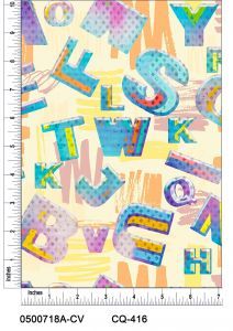 Comic letters Prints 100% Cotton Quilting Fabric