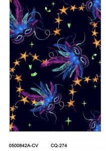 Starry Mascarade Printed on 100% Cotton Quilting Fabric by the Yard