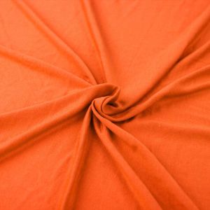 Bright Orange Light-weight Rayon Spandex Jersey Knit Fabric - 160 GSM