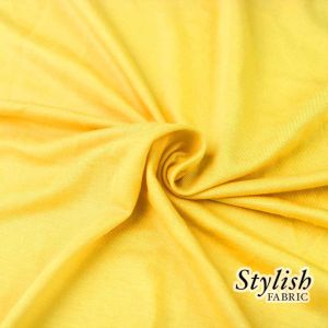 Bright Yellow Lightweight Jersey Knit Fabric - 160 GSM