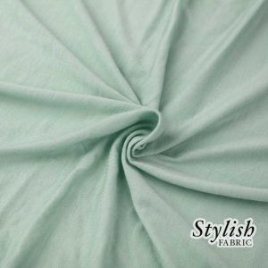 Light Mint Green Lightweight Jersey Knit Fabric - 160 GSM