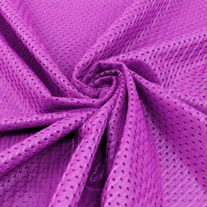 Fuchsia Football Mesh Knit Fabric
