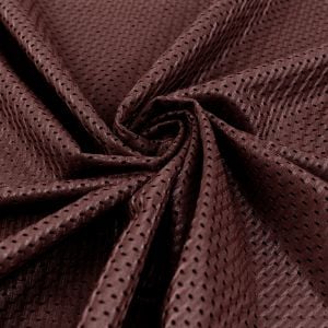 Maroon Football Mesh Knit Fabric