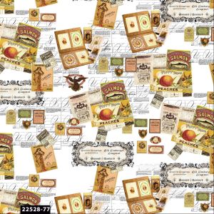 Food Packaging Design 100% Cotton Quilting Fabric by the Yard