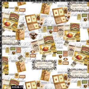 Food Packaging Design 100% Cotton Quilting Fabric by the Yard