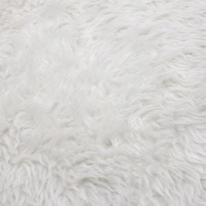 Offwhite Short Pile Luxury Shag Faux Fur Fabric 