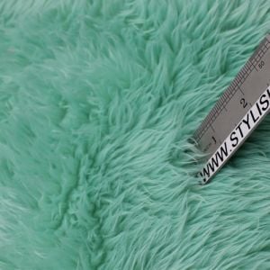 Seafoam Short Pile Luxury Shag Faux Fur Fabric 