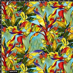 Tropical Multi Color Banana Tree 100% Cotton Quilting Fabric by the Yard