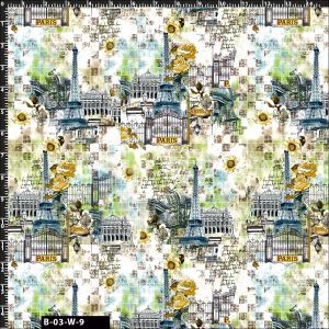 Paris Escapade Print 100% Cotton Quilting Fabric by the Yard