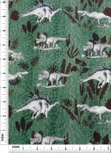 Historic Dinosaurs Design 100% Cotton Quilting Fabric by the Yard