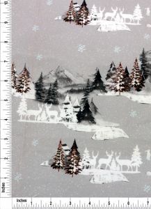 Winter Forest Friends Design 100% Cotton Quilting Fabric by the Yard