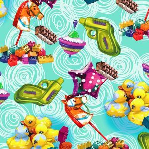 Duckies Prints 100% Cotton Quilting Fabric by the Yard
