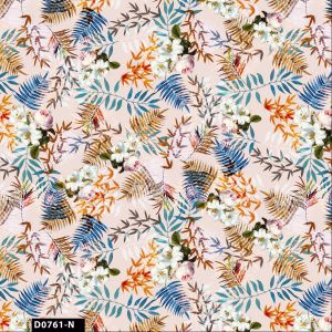 Island Palm Tree Pattern 100% Cotton Quilting Fabric by the Yard