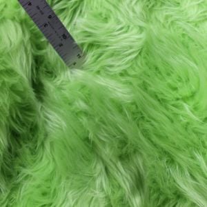 Lime 60" Wide 1-2'' Long Pile Luxury Shag Fur