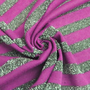 Hacci Lurex Poly Rayon Spandex Knit Fabric