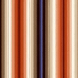 Brown Spicy Orange and Blue Vertical Stripes Printed Double-Sided Brushed DTY Fabric
