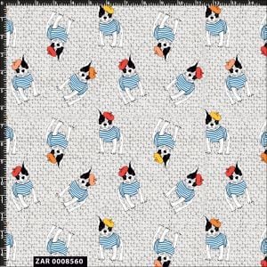 Stylish French Bulldog Design 100% Cotton Quilting Fabric by the Yard