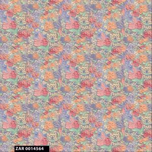 Pastel Clay Floral Design 100% Cotton Quilting Fabric by the Yard