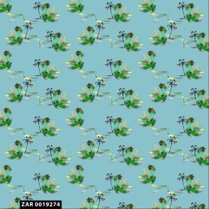 Conversational Tropical Island 100% Cotton Quilting Fabric by the Yard