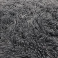 Charcoal Short Pile Luxury Shag Faux Fur Fabric 