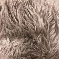 Khaki Luxury Shag Faux Fur Fabric 