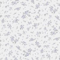 Pale Blue with Peri Ditsy Floral Pattern Printed on 100% Poly Fancy Yoryu Fabric 