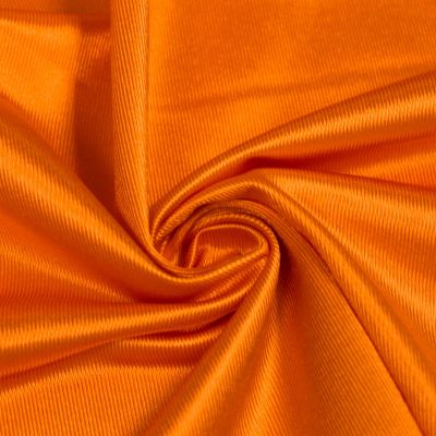 Orange Colour 100% Polyester Fabric Sold By The Metre