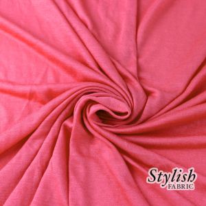 Deep Coral 100% Rayon Jersey Fabric