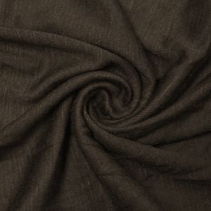 Brown 100% Rayon Slub Jersey Knit Fabric, Jersey Knit Fabric by the Yard - 1 Yard