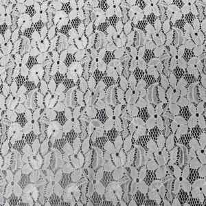 Off White Alice Pattern Lace Fabric