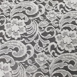 Off White Carly Pattern Lace Fabric