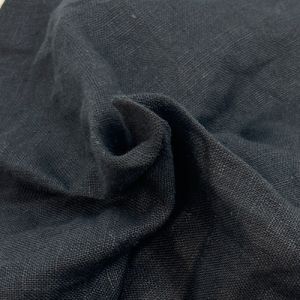 Black 54" 6 oz Linen Fabric