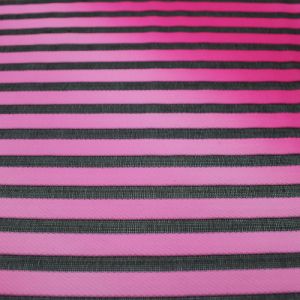Hot Pink Ombre Jersey and Mesh Knit Stripe Mesh Lace Fabric by the Bolts - 40 Yards