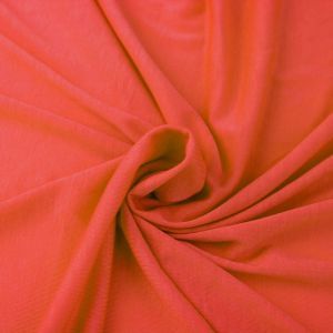 Bright Orange Solid Poly Rayon Spandex 160 GSM Light-Weight Stretch Jersey Knit Fabric