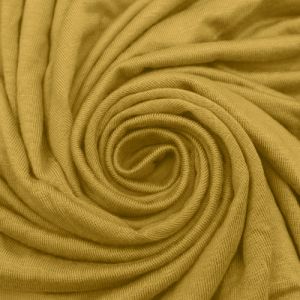 Honey Mustard Heavyweight Rayon Spandex Jersey Knit Fabric