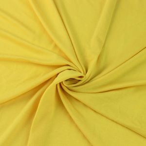 Bright Yellow Rayon Jersey Stretch Knit Fabric - Medium Weight/ 180 GSM