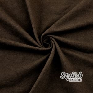 Brown Cotton Spandex Jersey Knit Fabric Combed 10oz