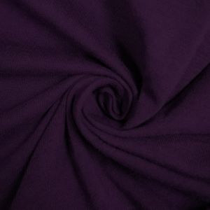 Purple Cotton Spandex Jersey Knit Fabric Combed 7oz