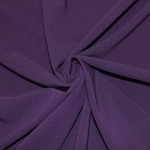 Eggplant Stretch Crepe Fabric