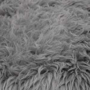 Super Luxury Faux Fur Fabric Material HI-LO VERTICAL LONG PILE BLUE BLACK 